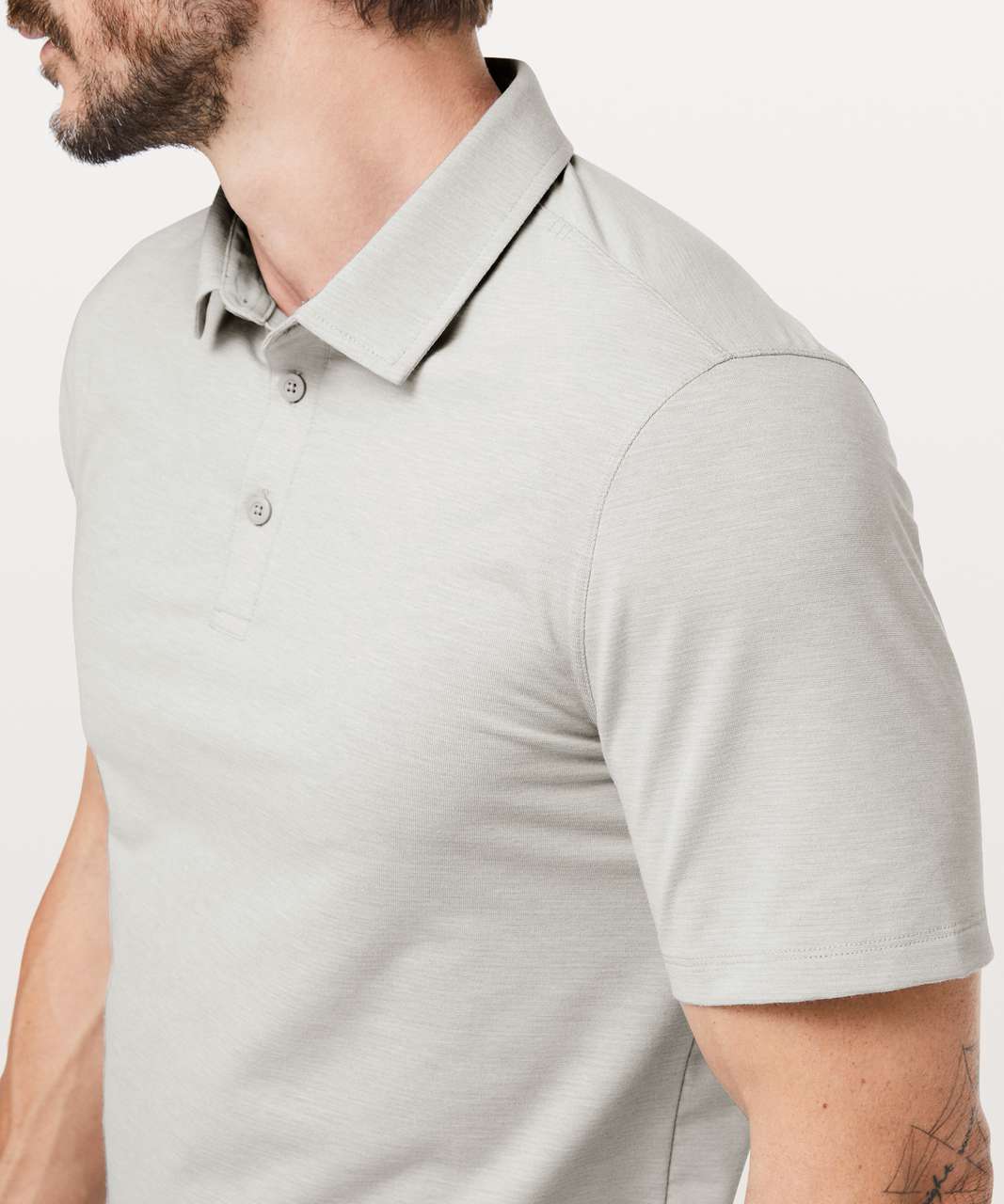 Lululemon Evolution Polo - Heathered Moon Shine