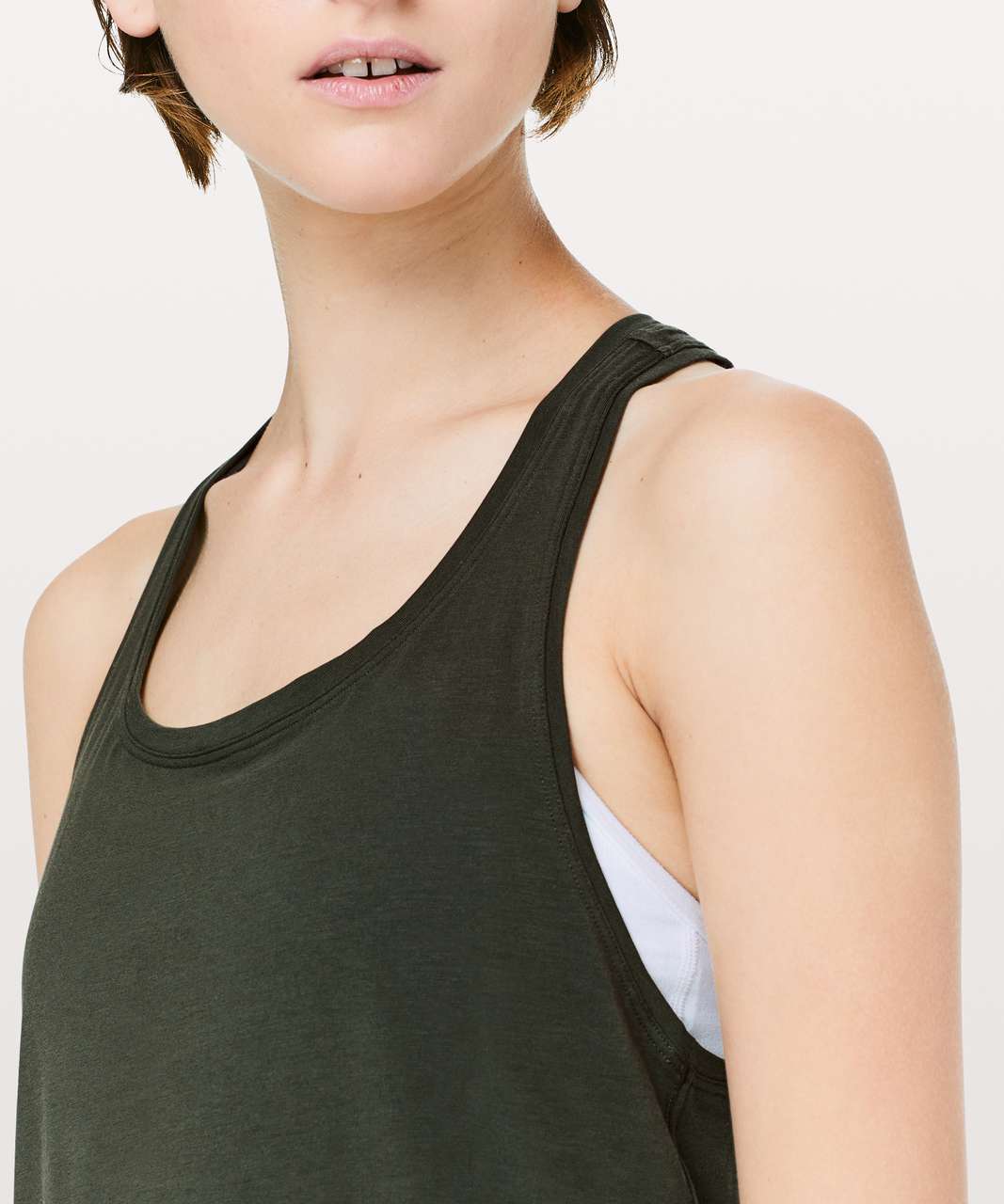 Lululemon Love Tank *Pleated - Dark Olive