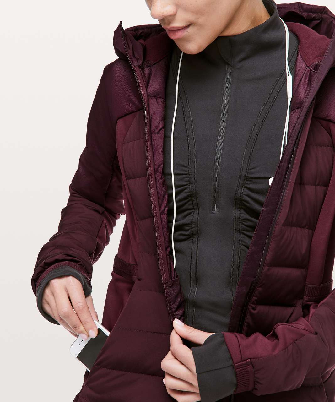 Lululemon Down For It All Jacket - Dark Adobe