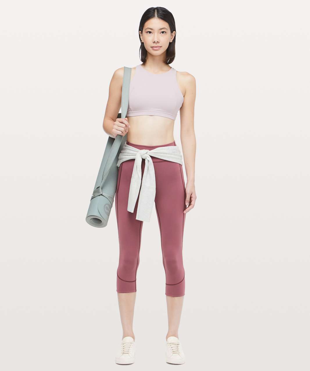 Lululemon In Movement Crop *Everlux 19" - Misty Merlot