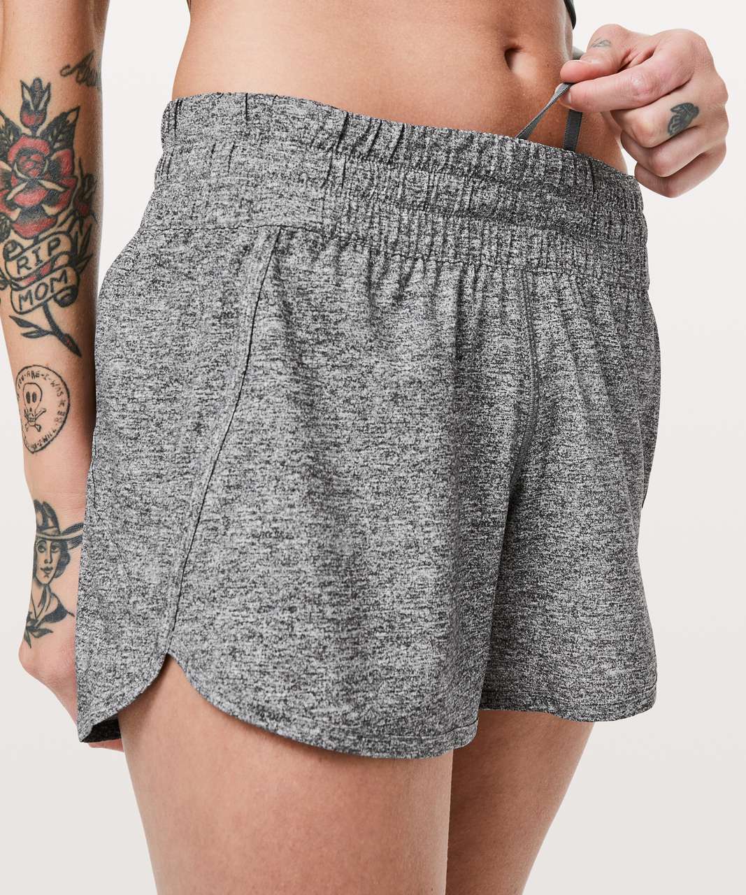 Lululemon Tracker Short V *4" - Heather Lux Multi Black (First Release)