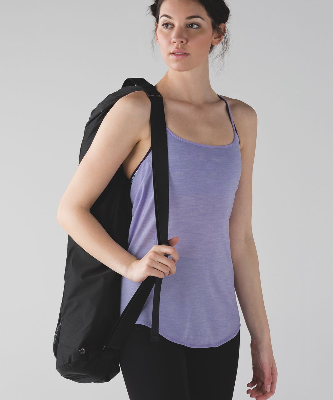 Lululemon Lighten Up Tank - Heathered Lilac / Blurry Belle Multi / Deep Zinfandel