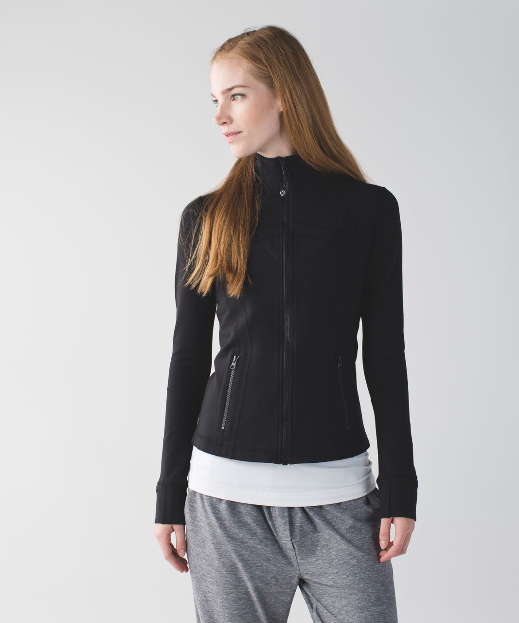 Lululemon Define Jacket - Heathered Herringbone Heathered Black Black  (First Release) - lulu fanatics