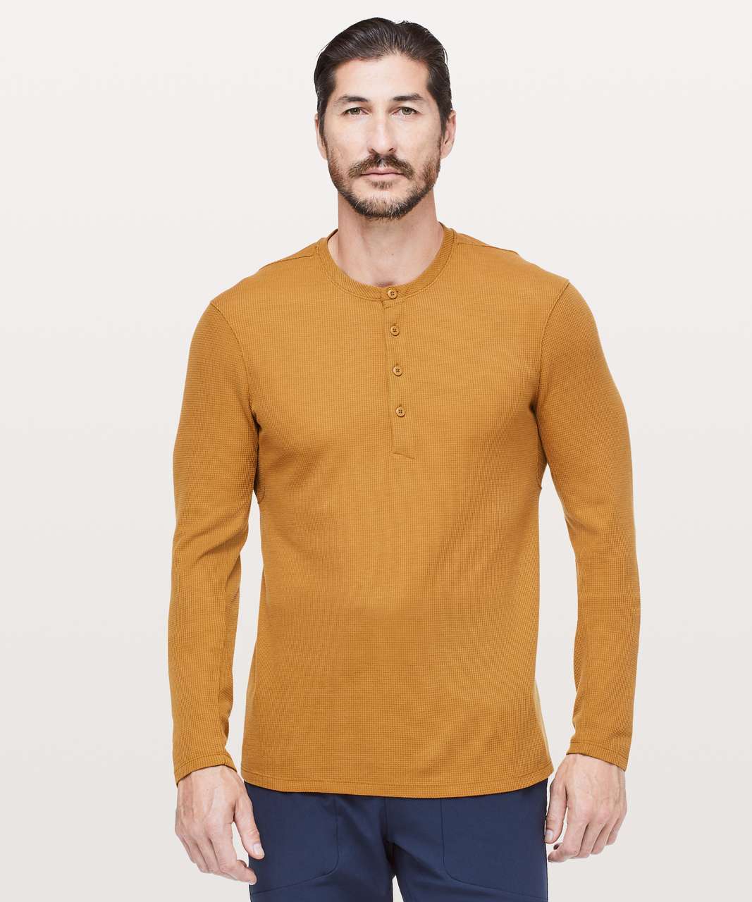 Lululemon Shift Stitch Henley - Fools Gold