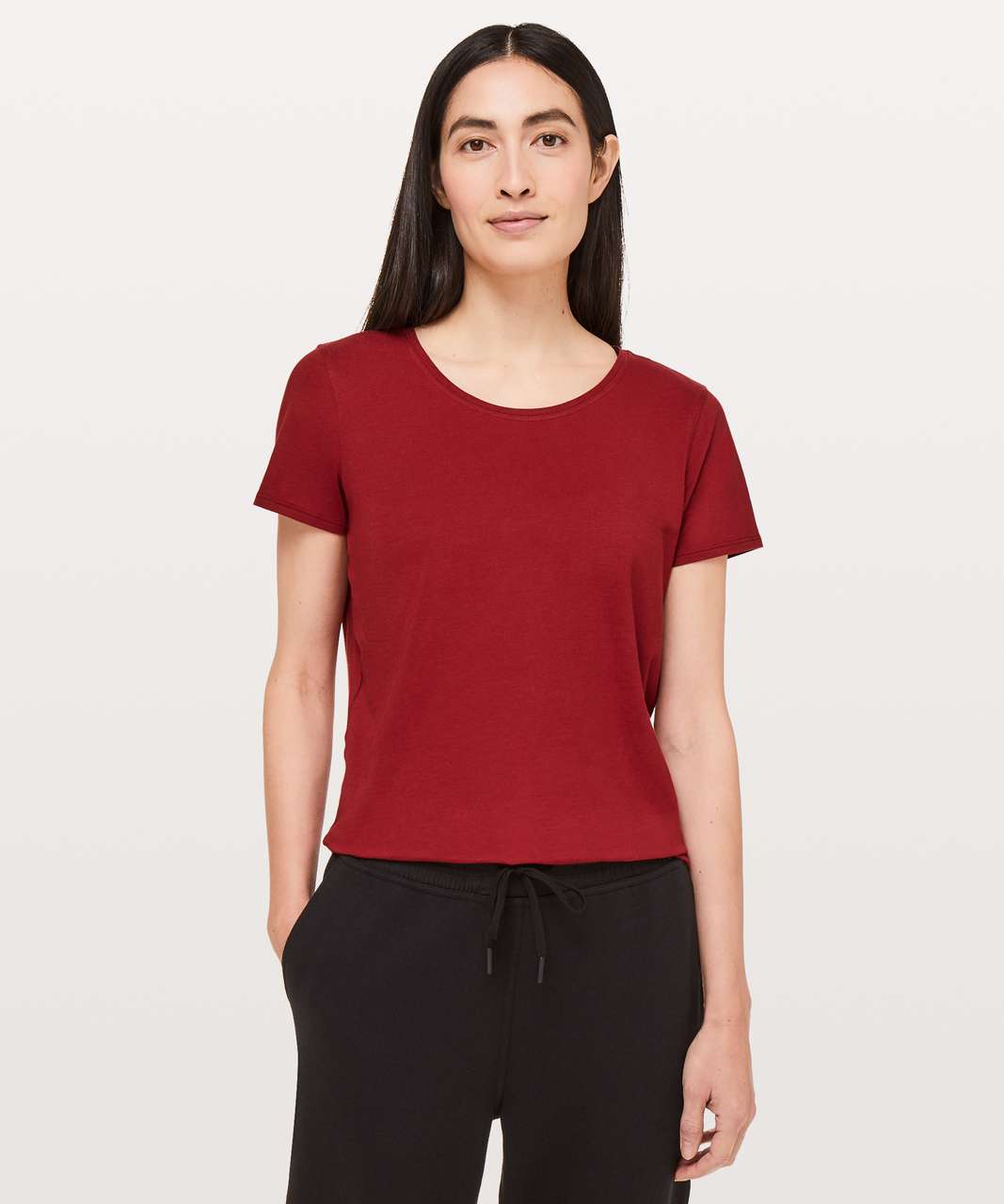 Lululemon All Yours Cropped Crew *Lunar New Year - Love Red - lulu fanatics