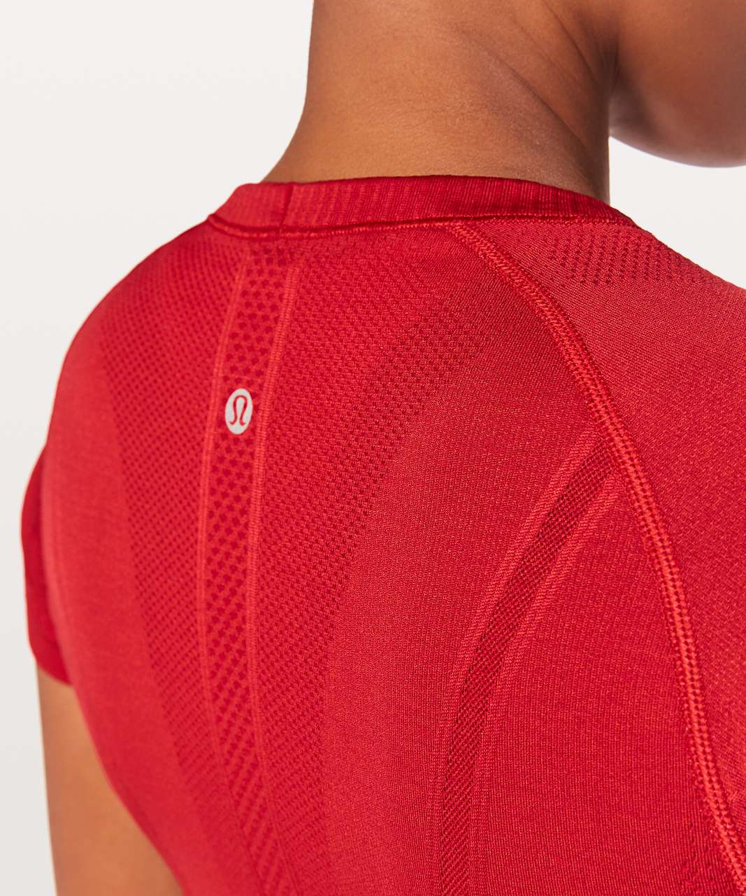 Lululemon Swiftly Tech Short Sleeve Crew - Dark Red / Dark Red