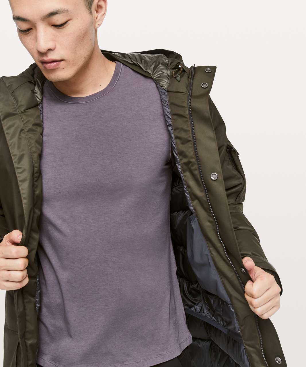 Lululemon Cold City Parka - Dark Olive - lulu fanatics