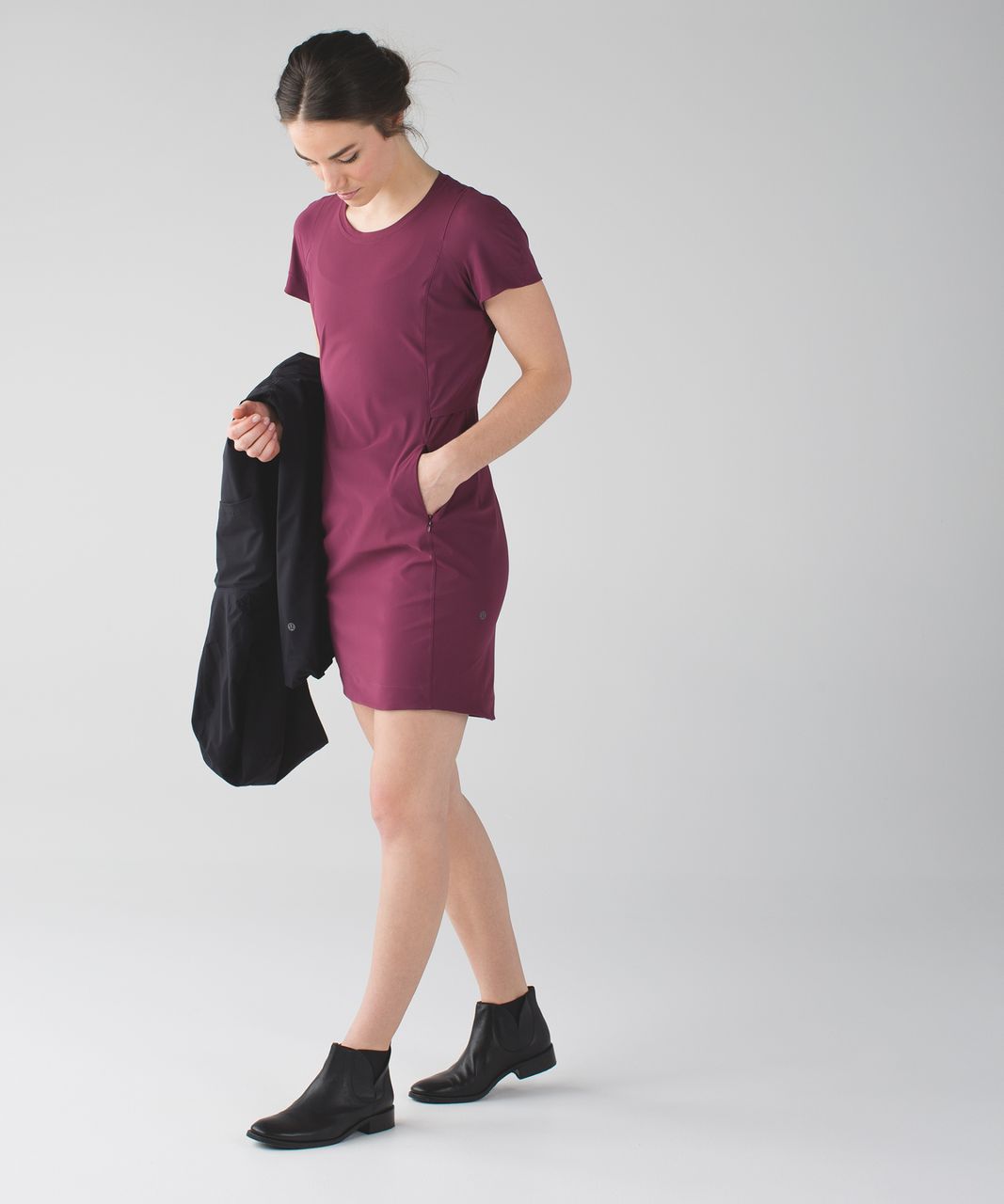 Lululemon &go Endeavor Dress - Red Grape