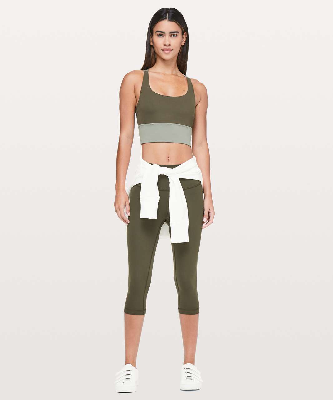 Lululemon Wunder Under Hi-Rise 1/2 Tight *Full-On Luxtreme 17" - Dark Olive