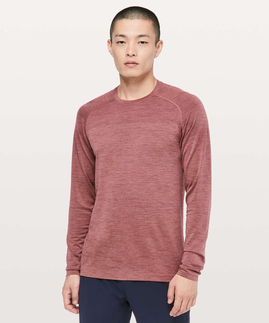 Lululemon Metal Vent Tech Long Sleeve - Smoky Red / Red Dust