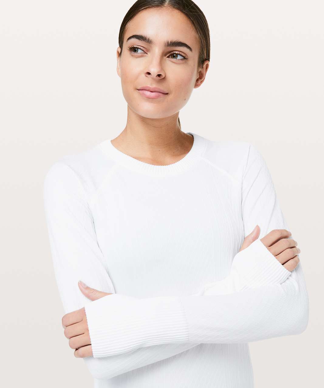 Lululemon Rest Less Pullover - White / White (Sixth Release)