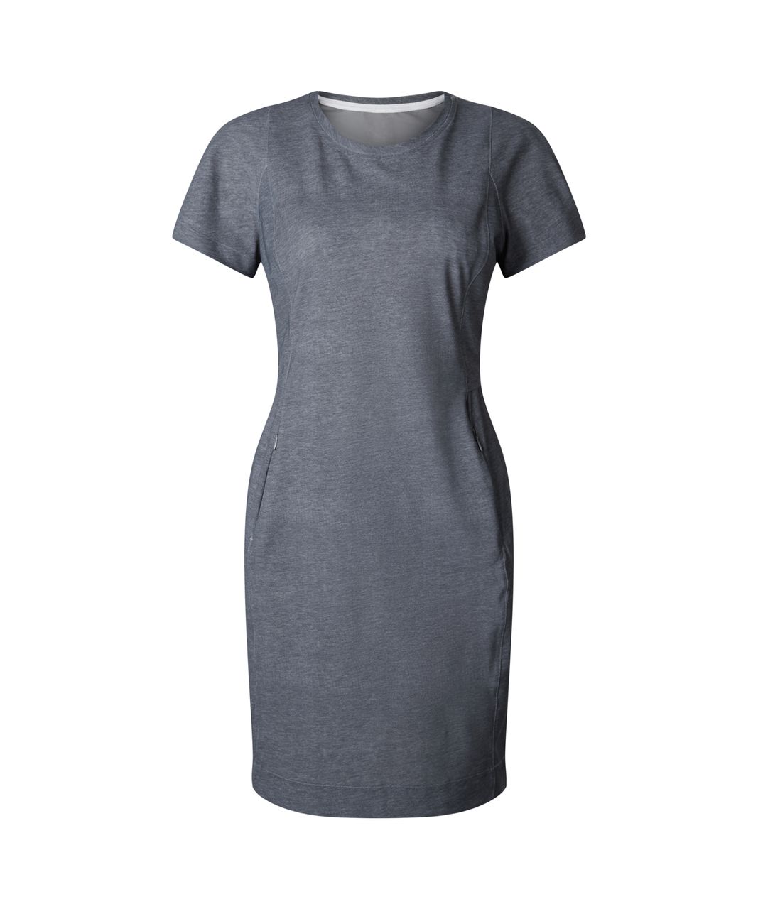 Lululemon &go Endeavor Dress - Heathered Texture Printed Greyt Deep Coal