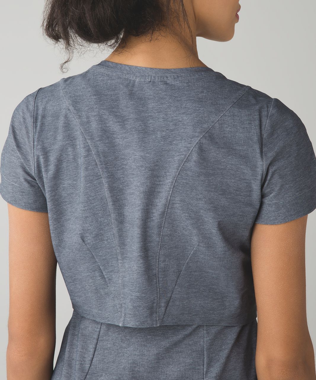 Lululemon &go Endeavor Dress - Heathered Texture Printed Greyt Deep Coal