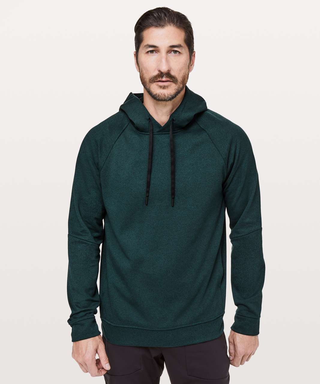 Lululemon City Sweat Pullover Hoodie Men's L Heather Emerald Green  Athletica