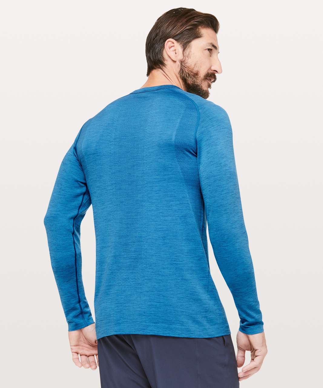 Lululemon Metal Vent Tech Long Sleeve Henley - Dark Royal / Baltic Blue