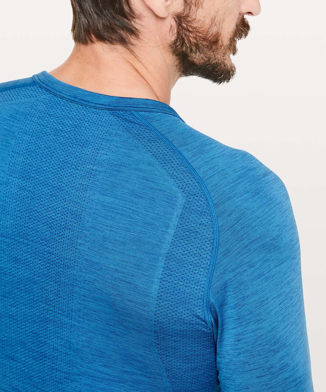 Lululemon Metal Vent Tech Long Sleeve Henley - Dark Royal / Baltic Blue