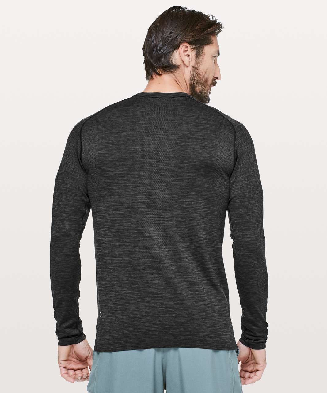 Lululemon Metal Vent Tech Long Sleeve Henley - Deep Coal / Black