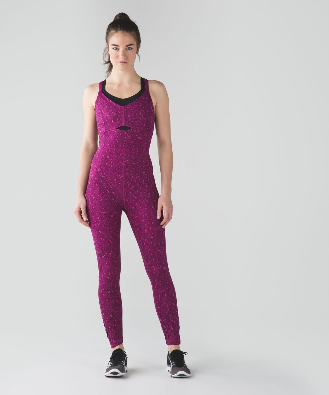 Lululemon Purr-suit Onesie - Paradise Geo Regal Plum Multi