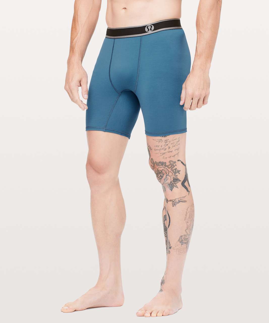 Lululemon Game On Boxer Brief *7.5" - Pewter Blue