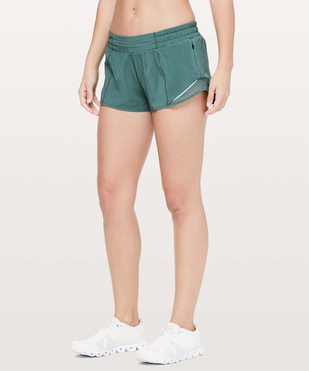 Lululemon Hotty Hot Short II *2.5" - Green Smoke