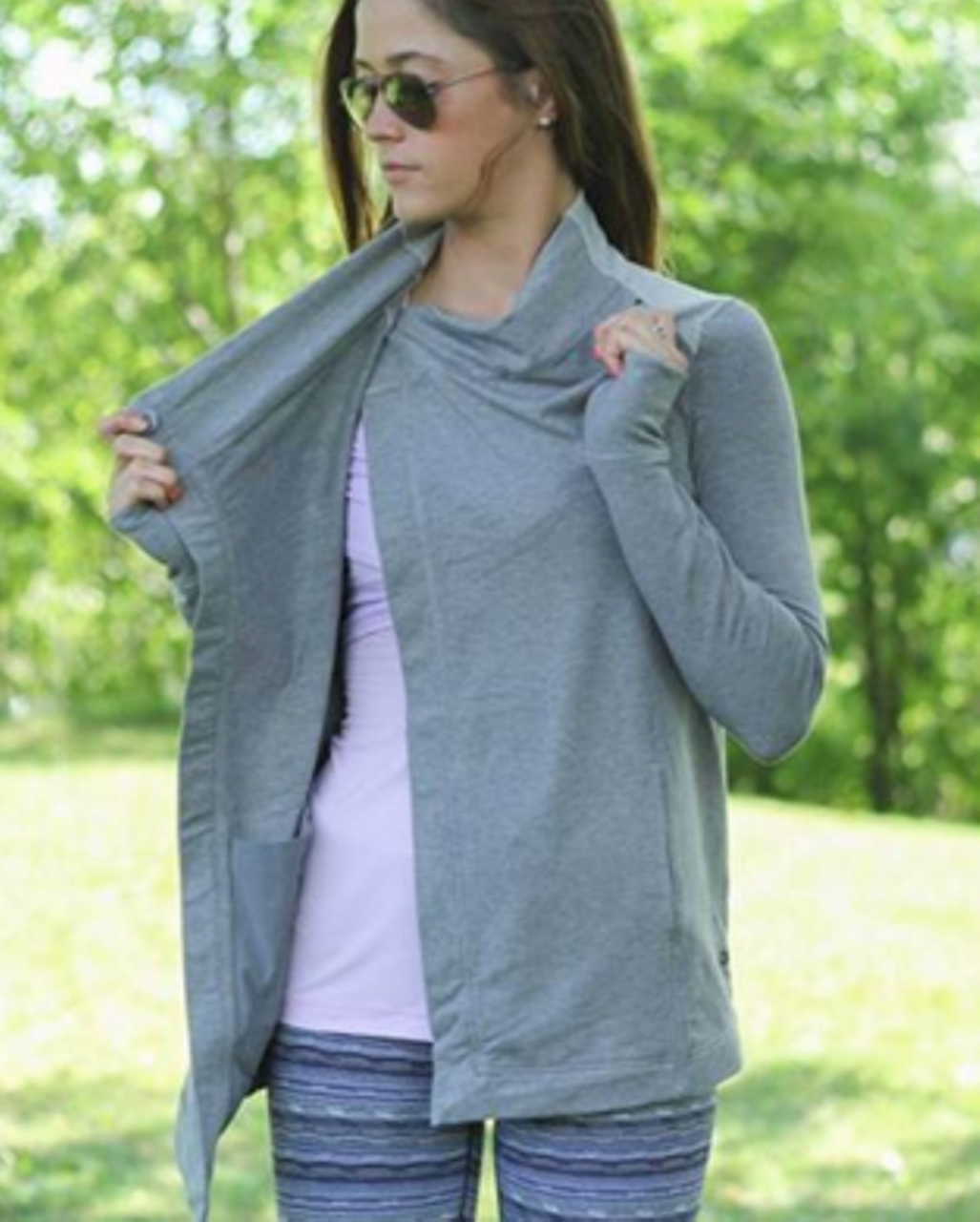 Lululemon Coast Wrap II - Heathered Medium Grey