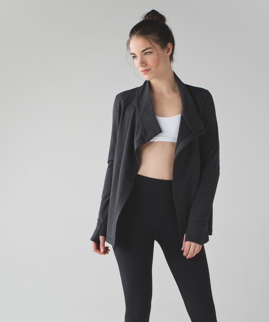 Lululemon Coast Wrap II - Heathered Black