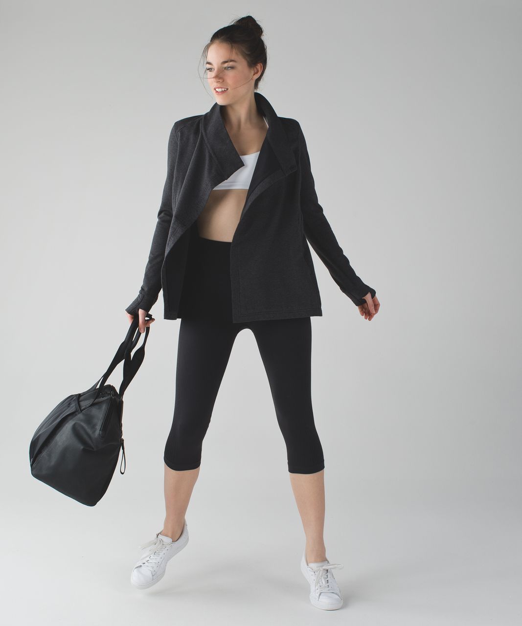 Lululemon Coast Wrap II - Heathered Black