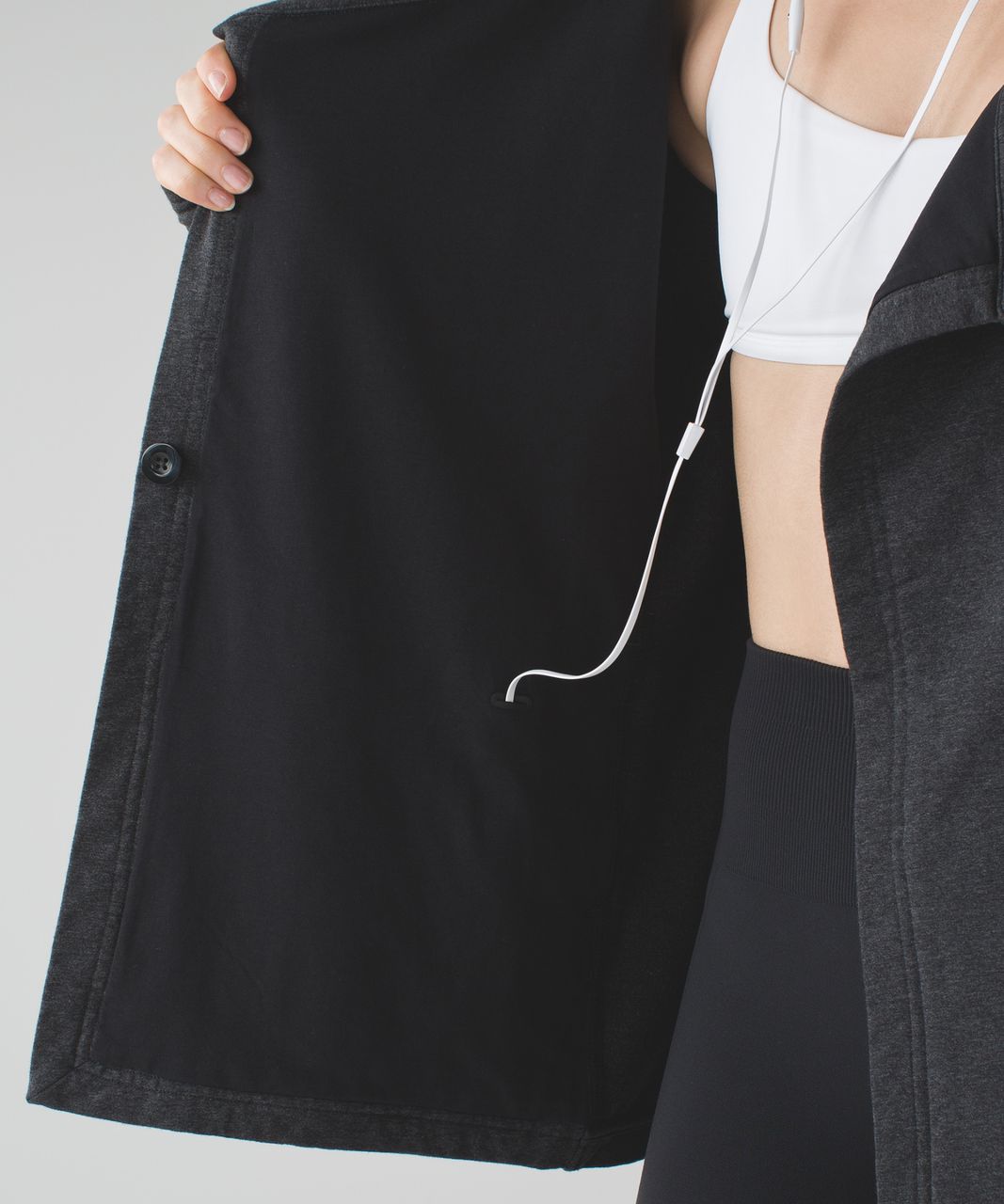 Lululemon Coast Wrap II - Heathered Black