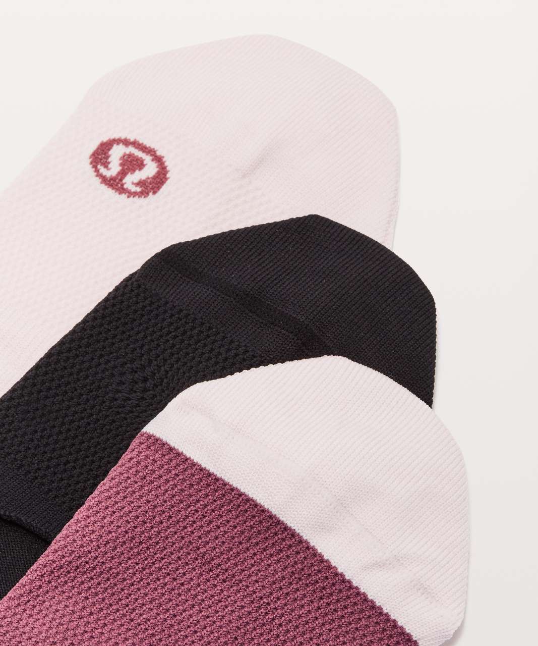 Lululemon Secret Sock *3-Pack - Misty Merlot / Blissful Pink / Black