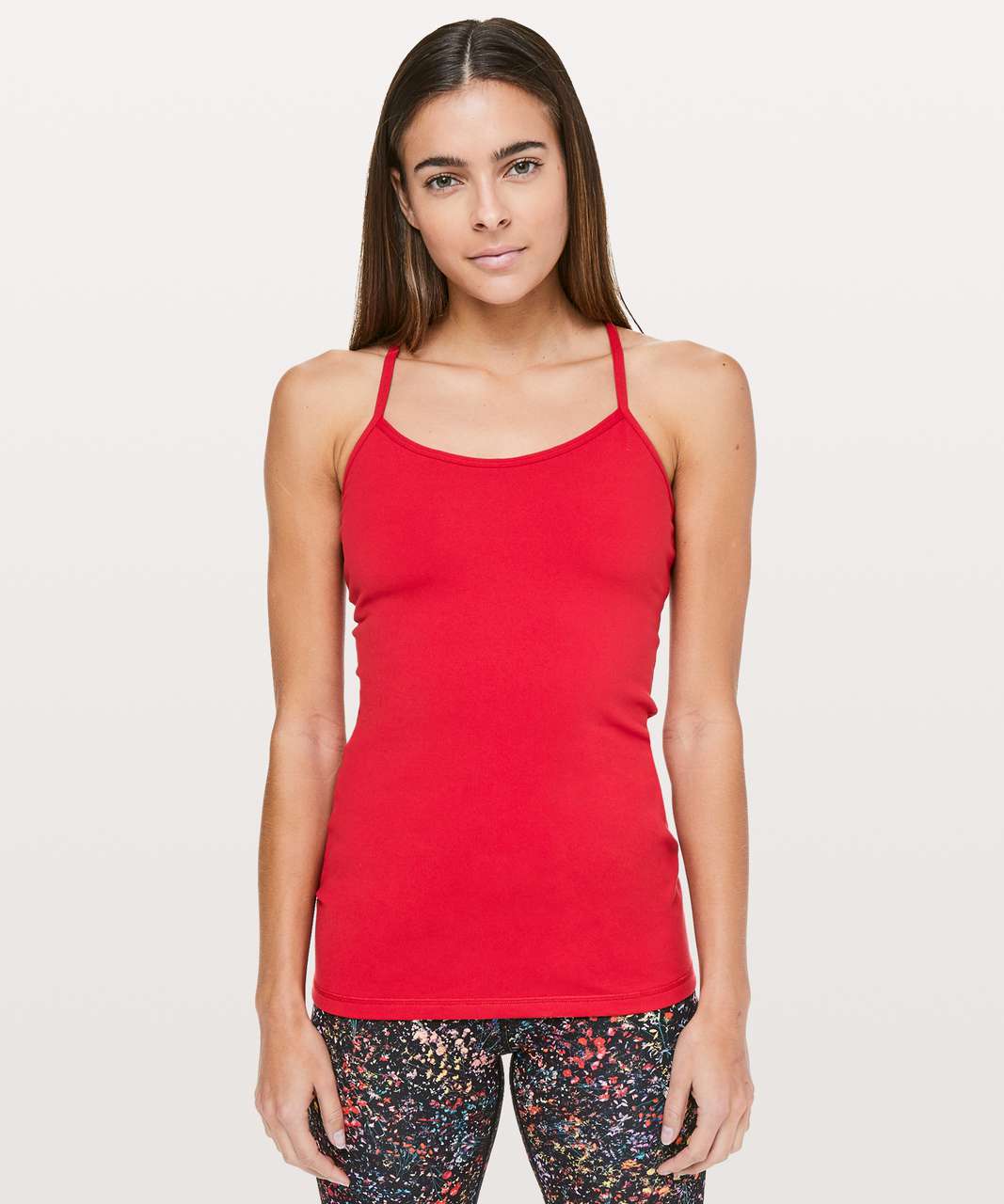 Lululemon Power Y Tank *Luon - Dark Red - lulu fanatics