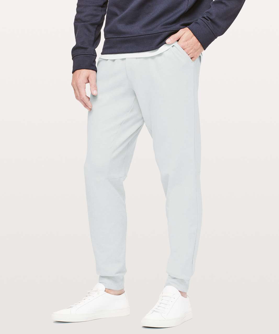 Lululemon Men's Intent Jogger Rulu, Heathered Sea Salt, Size L, Compare