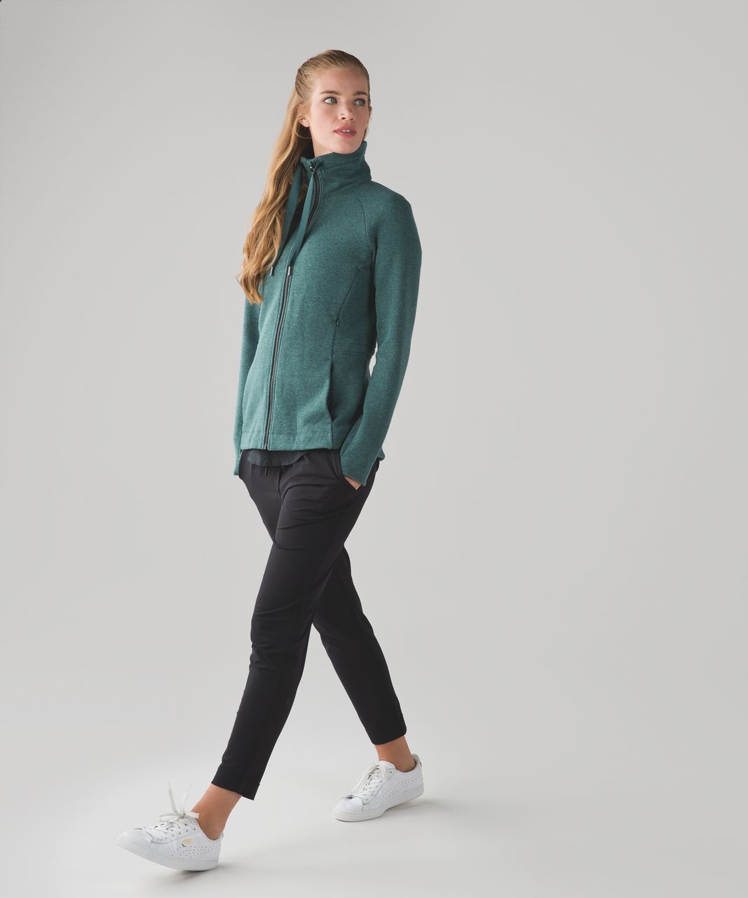 Lululemon &go Take-Off Fleece - Heathered Deep Green