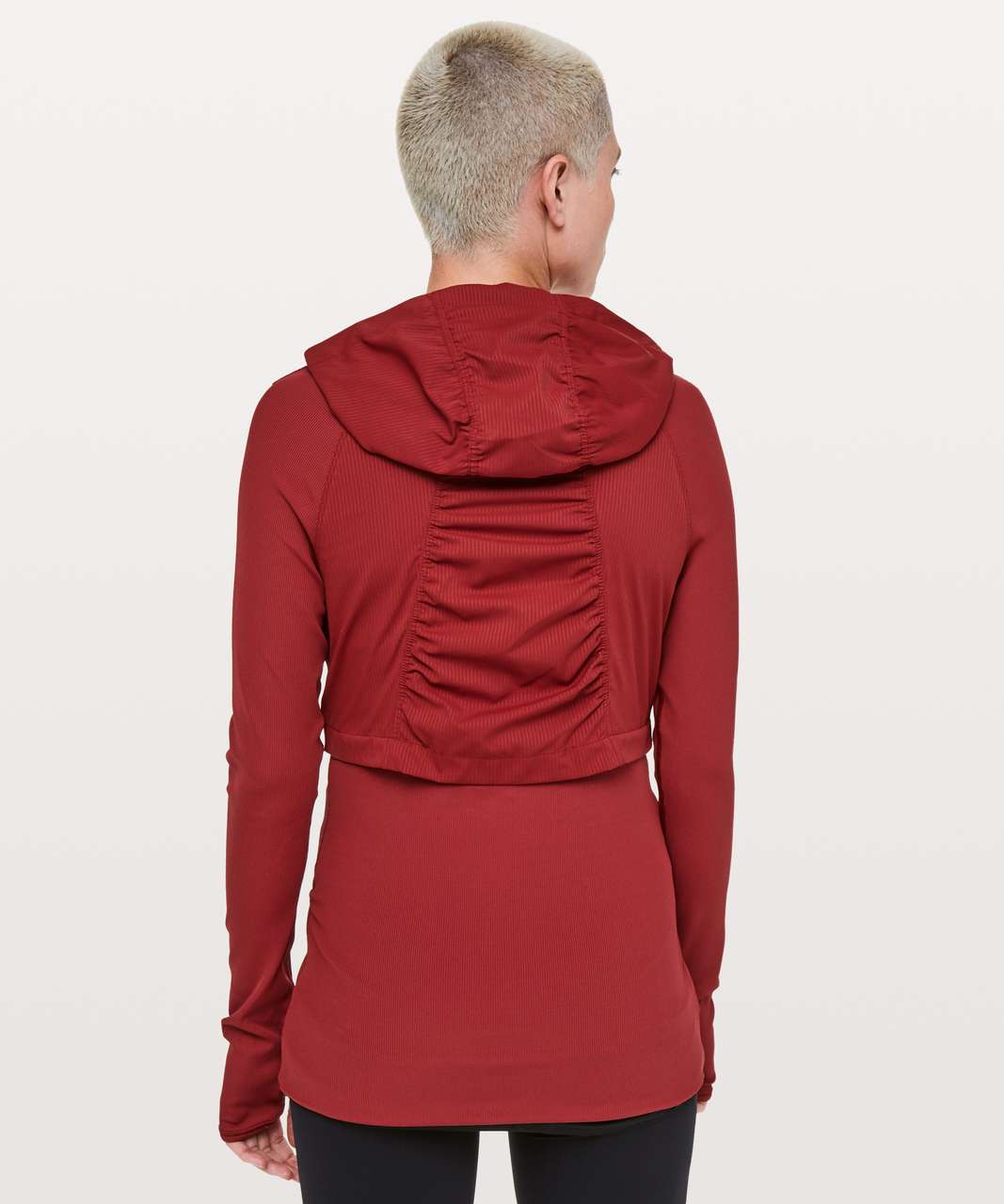 Lululemon Dance Studio Jacket Rib Sleeve - Dark Sport Red