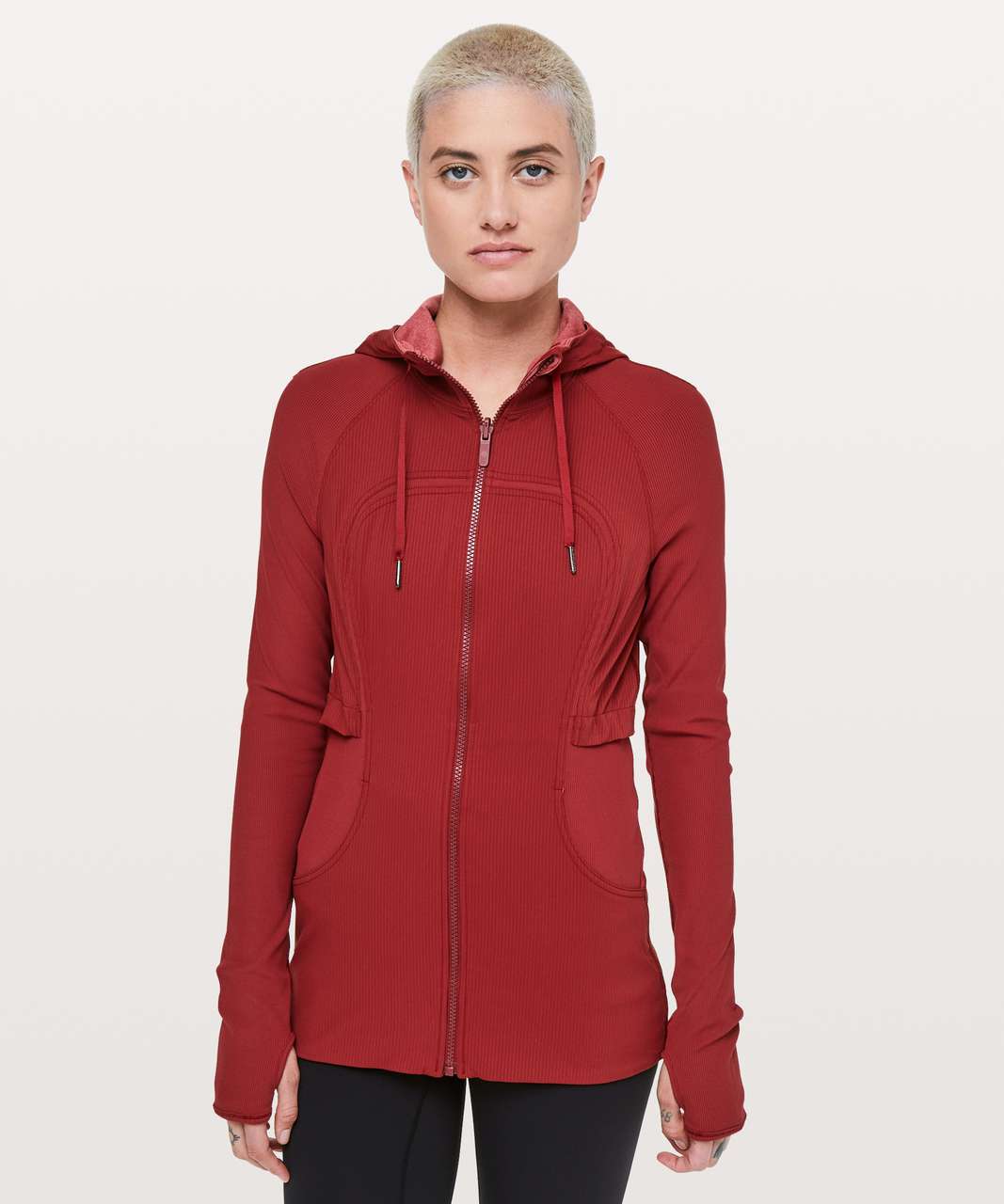 Lululemon Dance Studio Jacket In Red Merlot/heathered Red Merlot