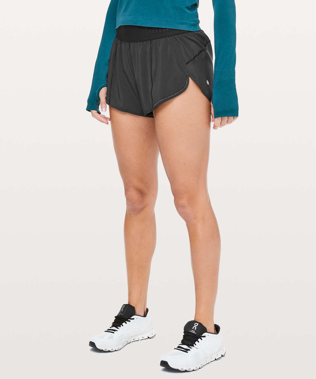 Lululemon Run Times Short II *4 - Heather Lux Multi Black / Black (First  Release) - lulu fanatics