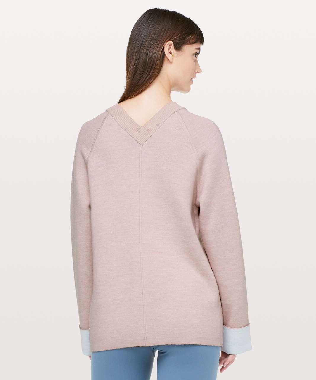 Lululemon Reverse Me Wrap - Heathered Misty Pink / Heathered Chalk