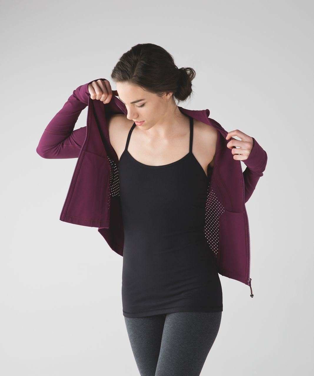 Lululemon Define Jacket (Exhale) - Red Grape