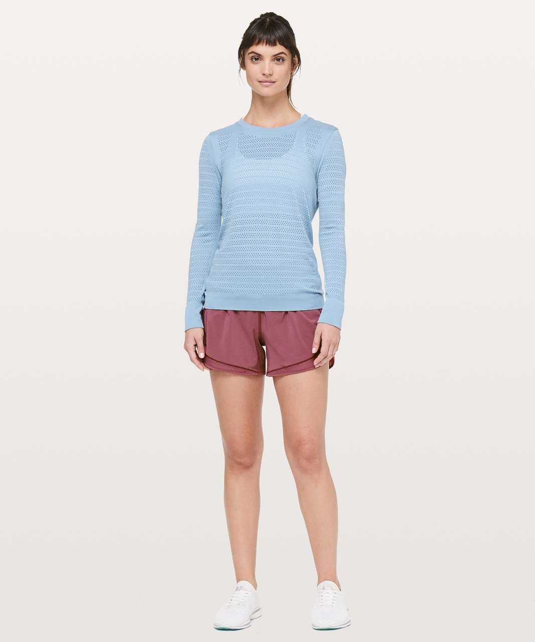 Lululemon Over & Above Train Short - Misty Merlot