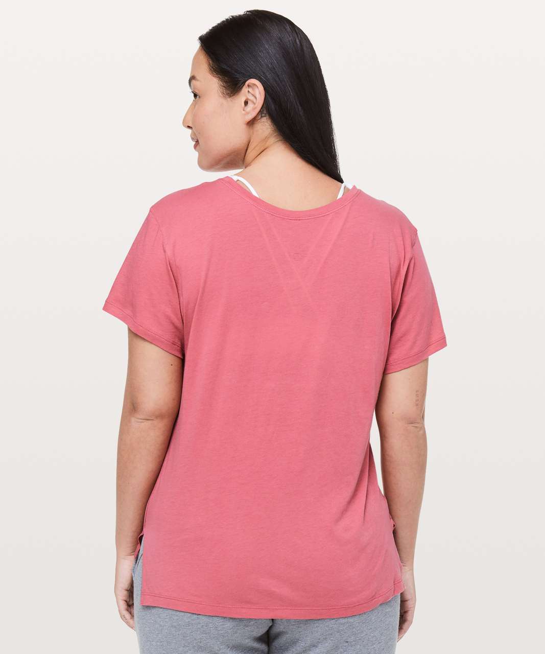 Lululemon Jericho Crew Short Sleeve *Light - Cherry Dust