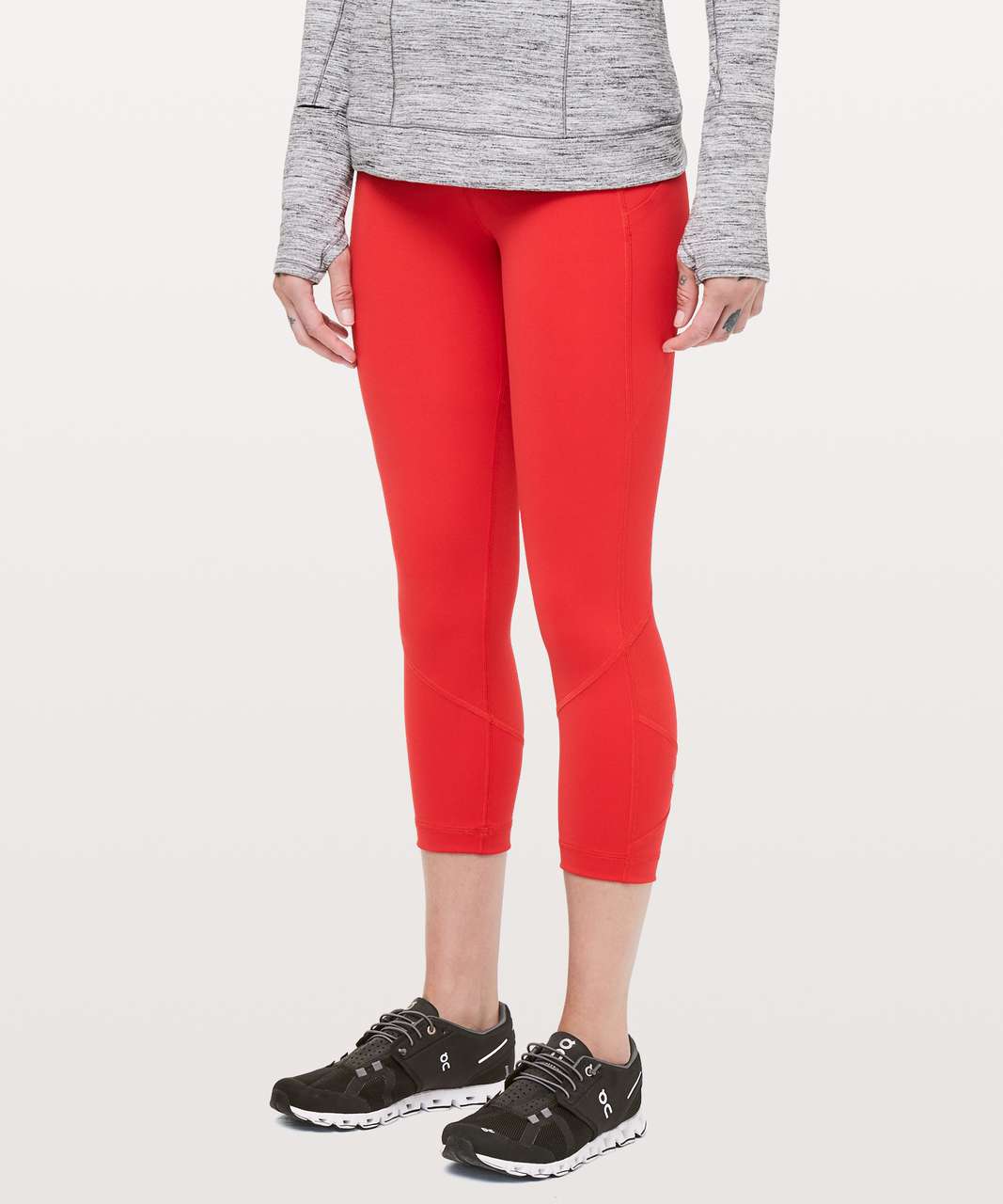 Lululemon Pace Rival Crop *Full-On Luxtreme 22" - True Red