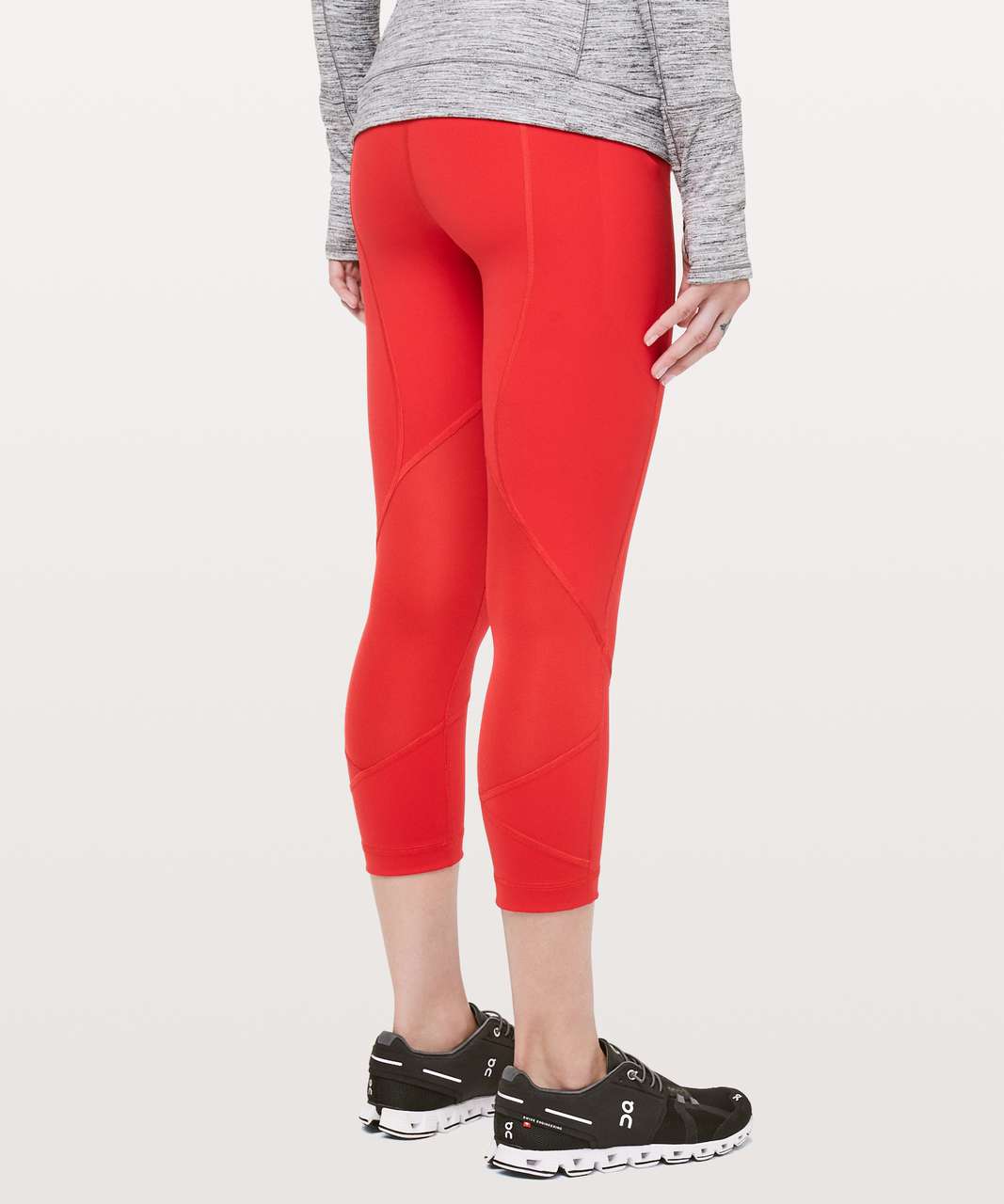 lululemon Pace Rival Crop (22) Leggings Women's Size 4 With Pockets