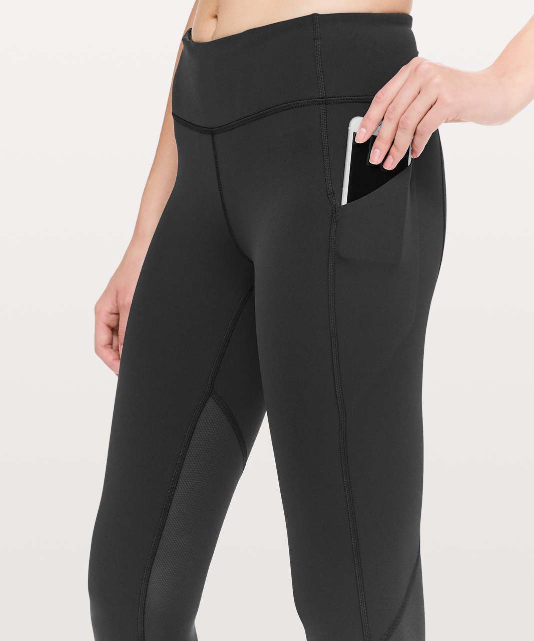 Lululemon [] Pace Rival Crop in Black/ Miss Mosaic Black Size US 2 - $25 -  From Melissa