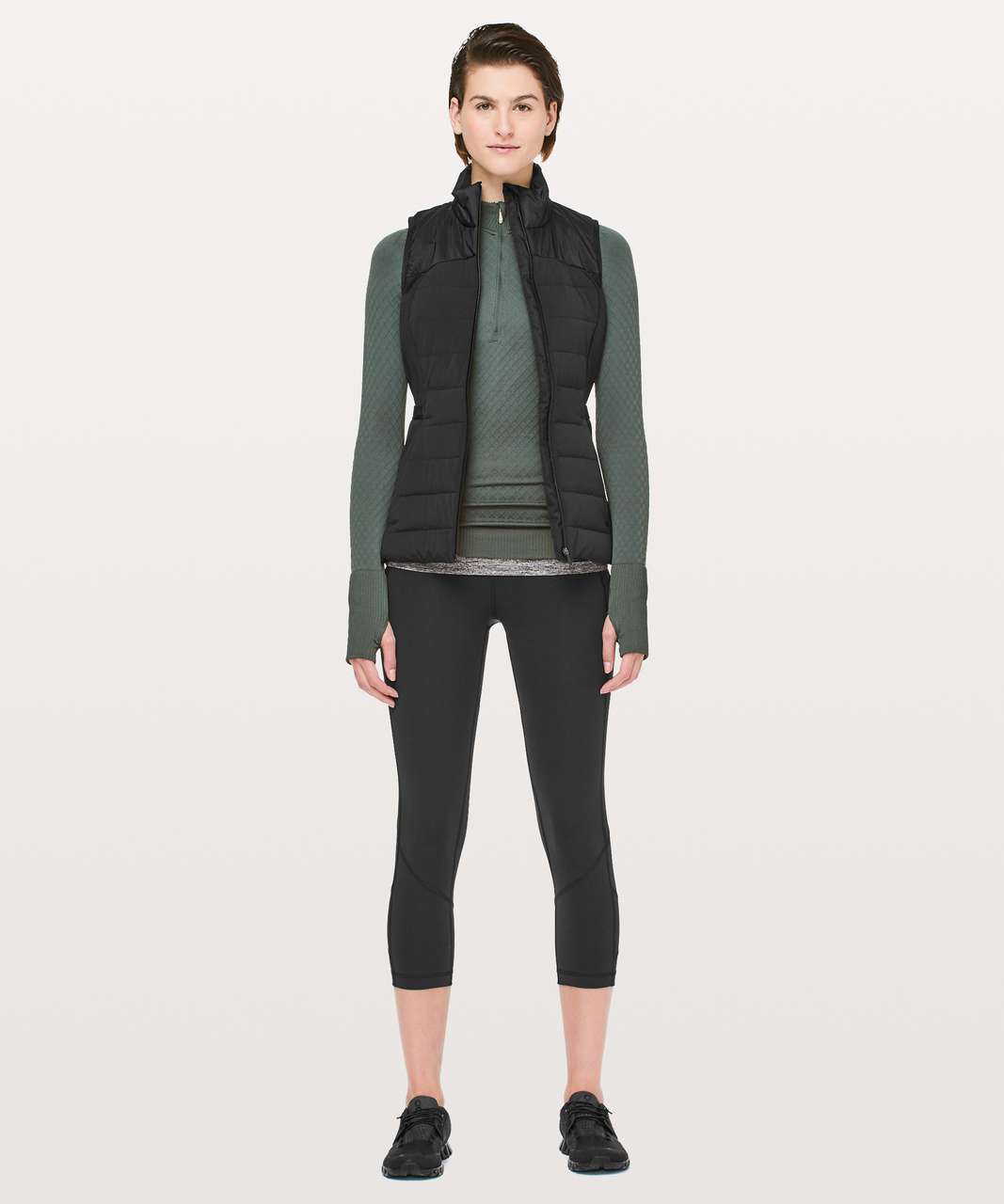 Lululemon Pace Rival Crop Leggings 22” Black Size 4 - $42 (65% Off Retail)  - From Amanda