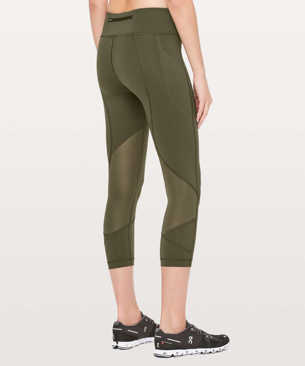 Lululemon Pace Rival Crop *Full-On Luxtreme 22" - Dark Olive