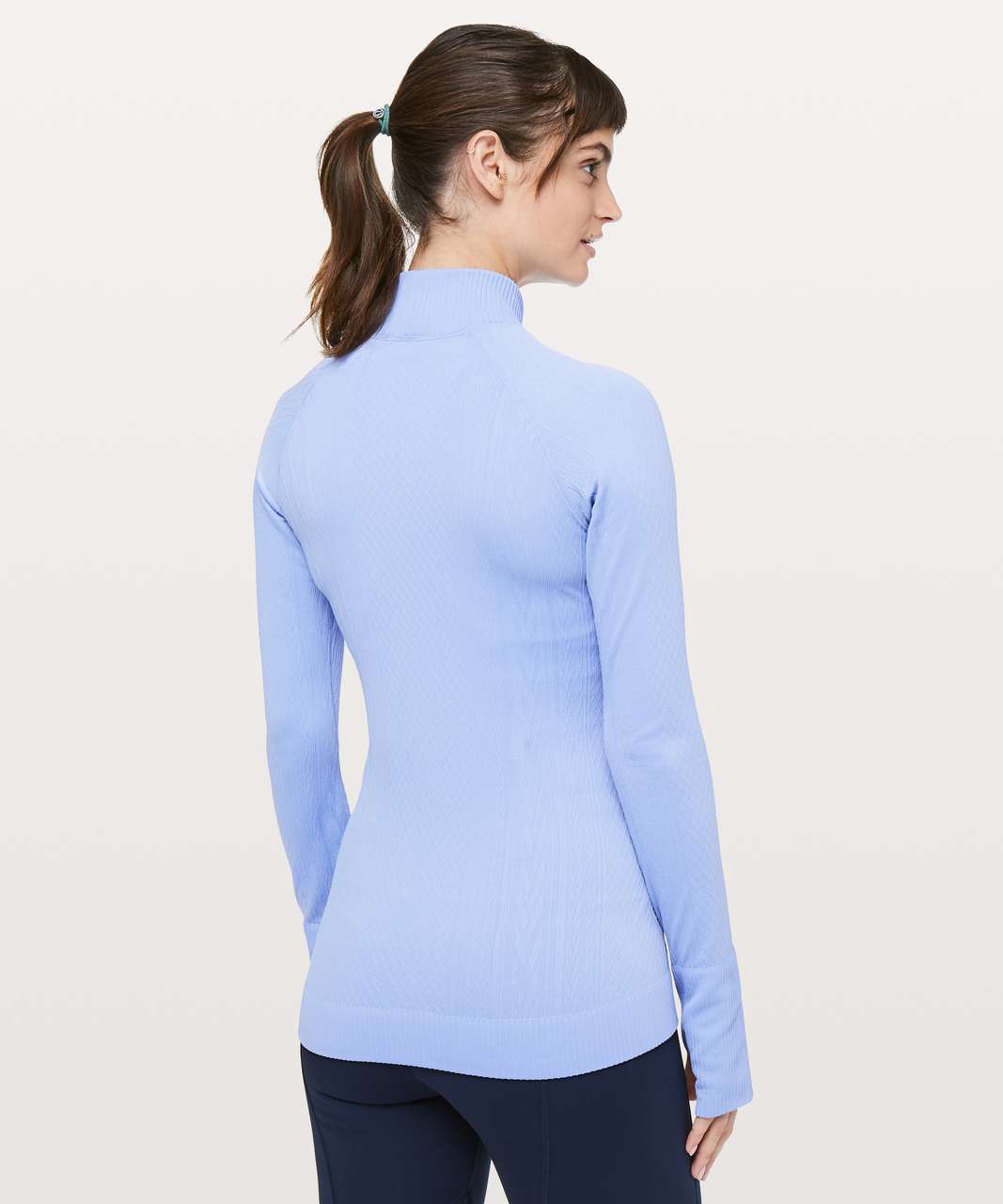 Lululemon Rest Less Mock Neck - Hydrangea Blue / Hydrangea Blue