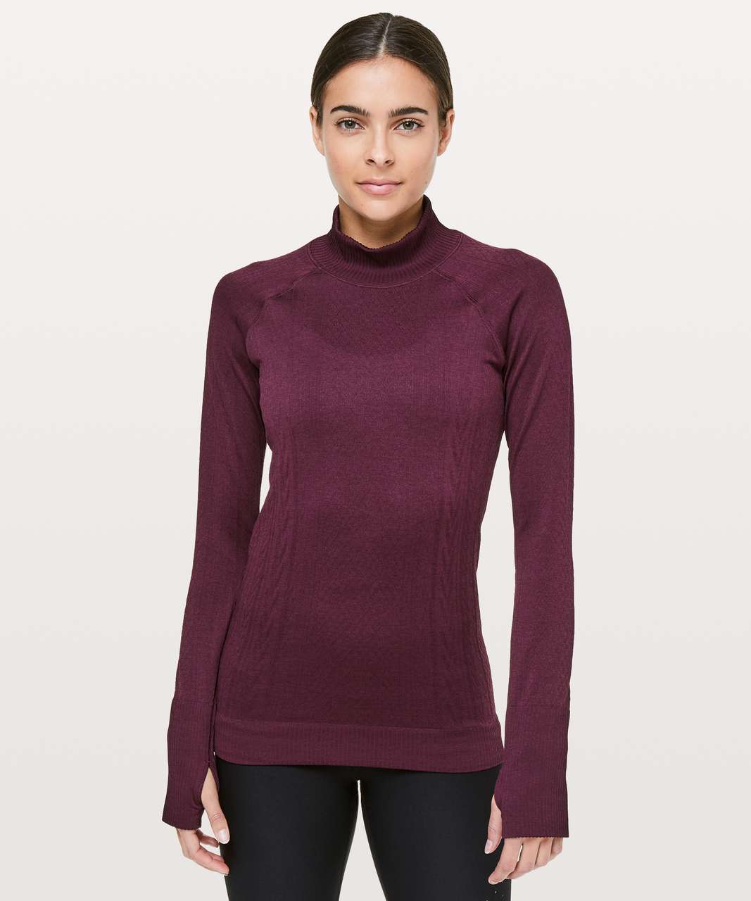 Lululemon Rest Less Mock Neck - Dark Adobe / Dark Adobe - lulu