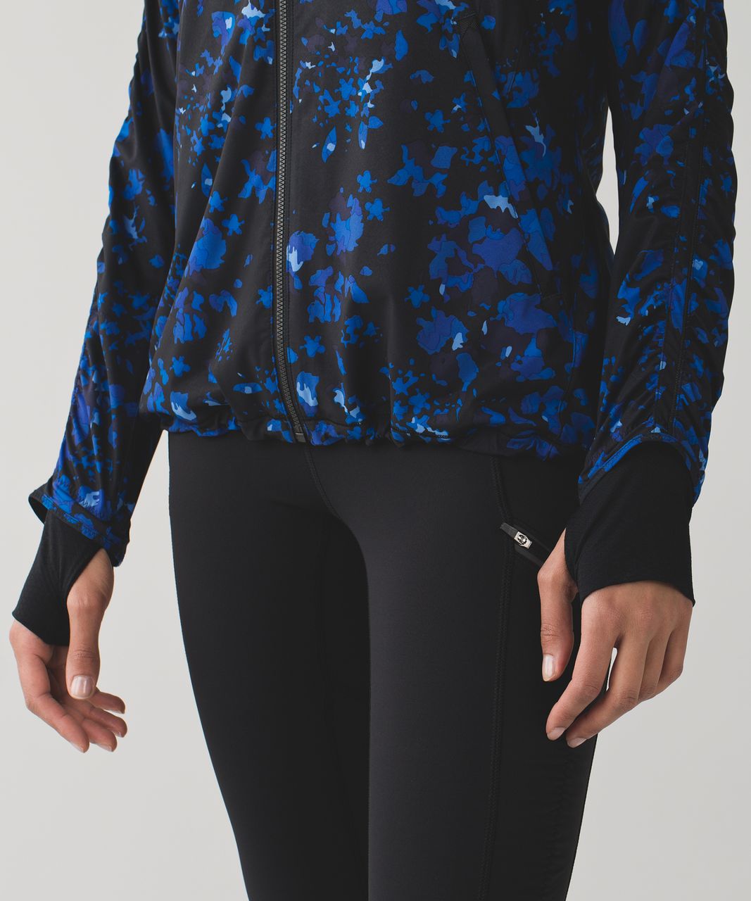 Lululemon Gather Me Slightly Jacket - Dandy Digie Porcelaine Black