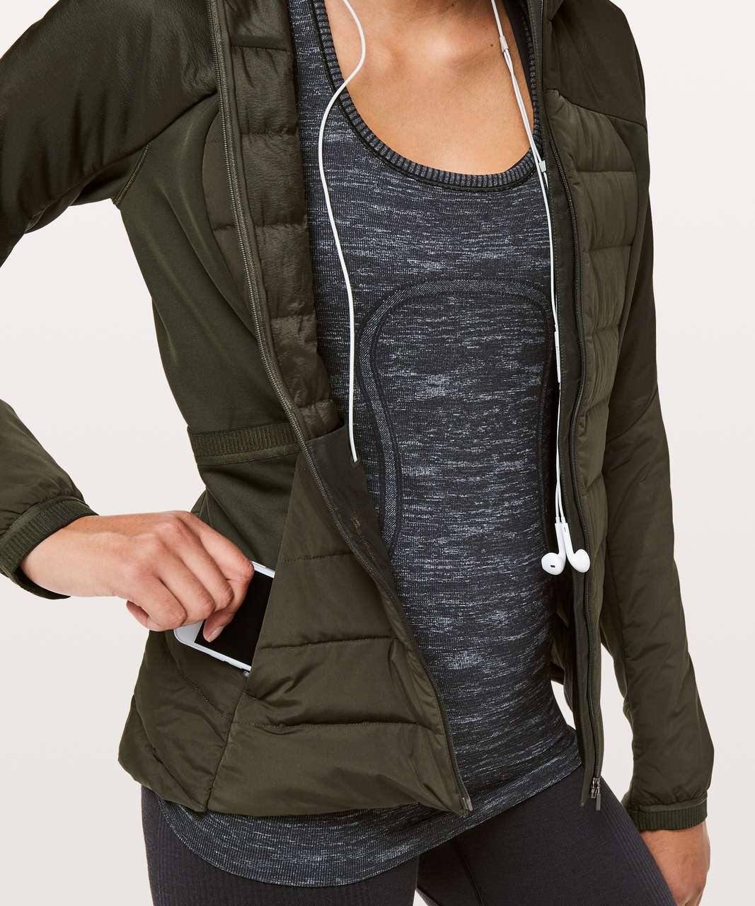 Lululemon Down For It All Jacket - Dark Olive