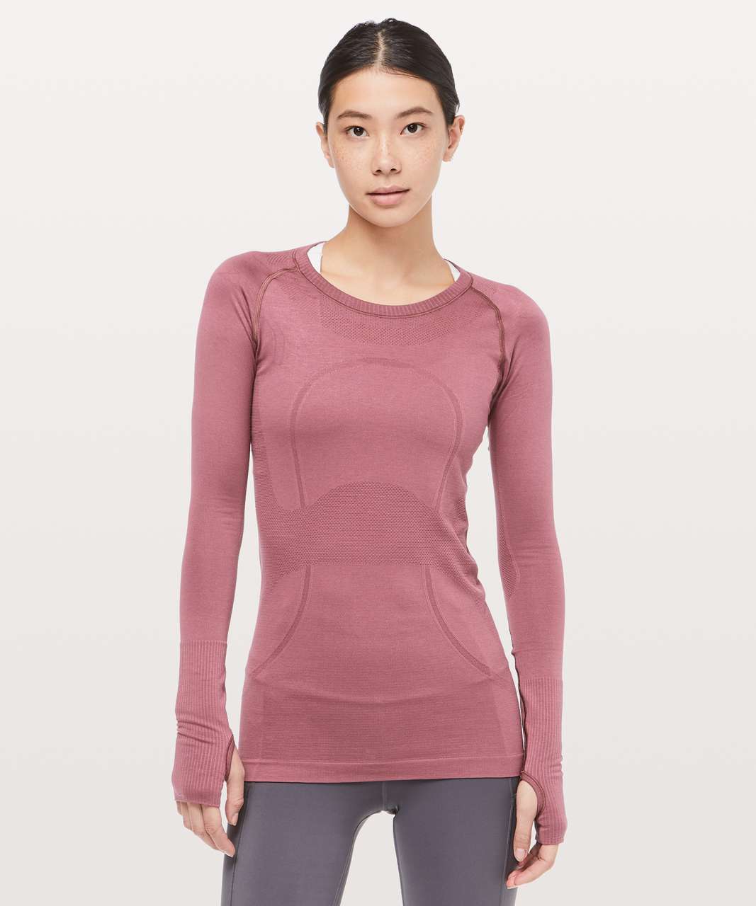 Lululemon Swiftly Tech Long Sleeve Crew - Misty Merlot / Misty Merlot