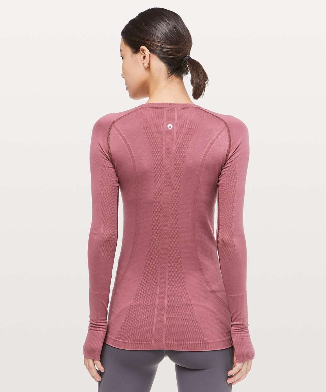 Lululemon Swiftly Tech Long Sleeve Crew - Misty Merlot / Misty Merlot